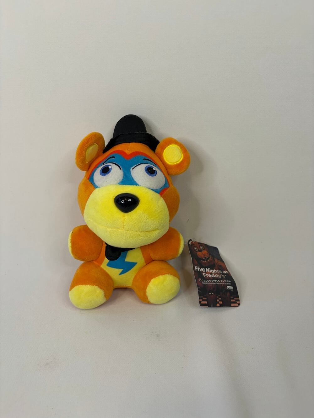 Five Nights at Freddy's Foxy Bonnie Plush Stuffed Bear Lightning Bolt Orange